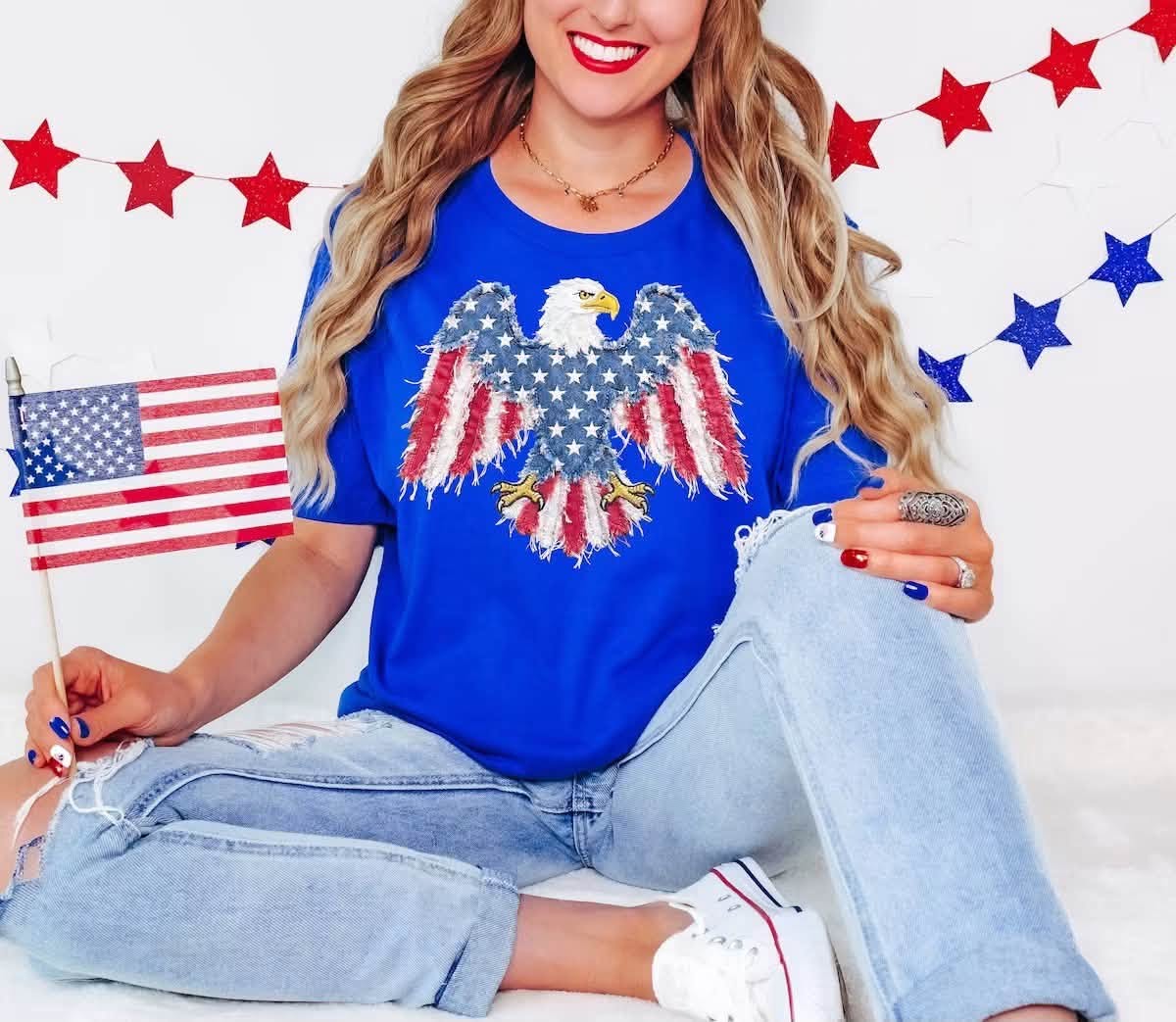 Patriotic Eagle Graphic Tee