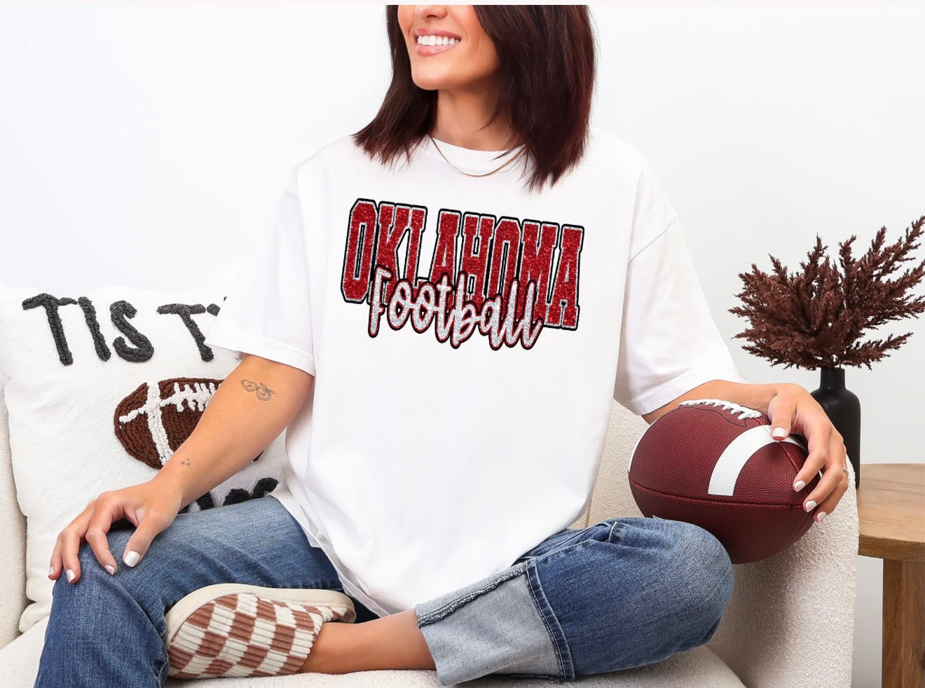 Oklahoma Football Glitter
