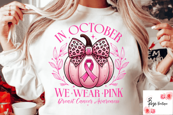 In October We Wear Pink – Pumpkin (Sweatshirt)