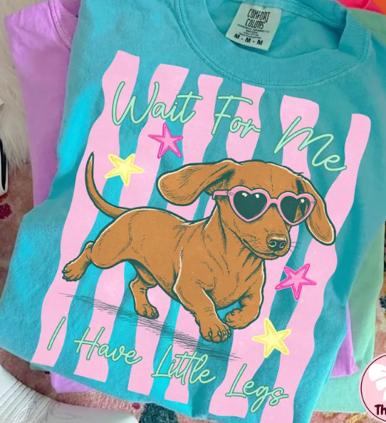 Wait For Me I Have Little Legs Dachshund Tee