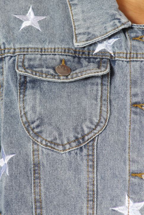 Denim jacket with Stars Plus
