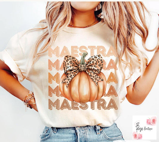 Maestra Pumpkin Tee
