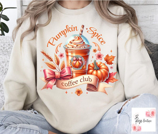 Pumpkin Spice Coffee Club Sweatshirt