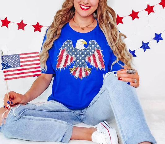 Patriotic Eagle Graphic Tee