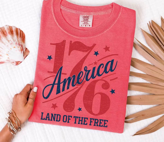 America 1776 Land of the Free Shirt
