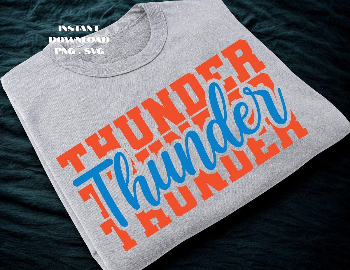 OKC Thunder Orange Blue Tee