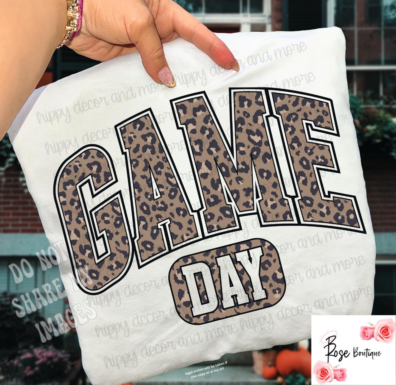 Game Day Leopard (T-Shirt)