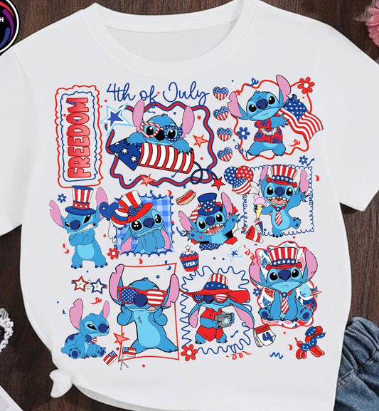 Freedom Alien Collage Tee