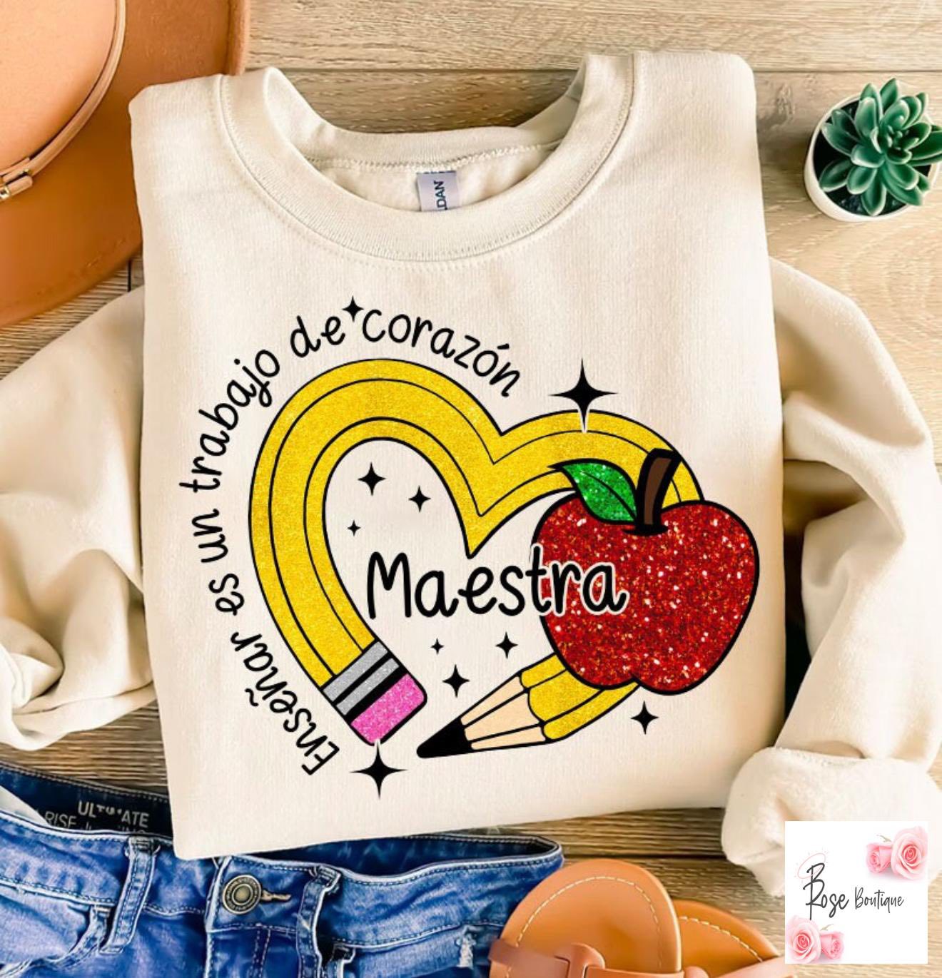 Maestra Heart Pencil Sweatshirt