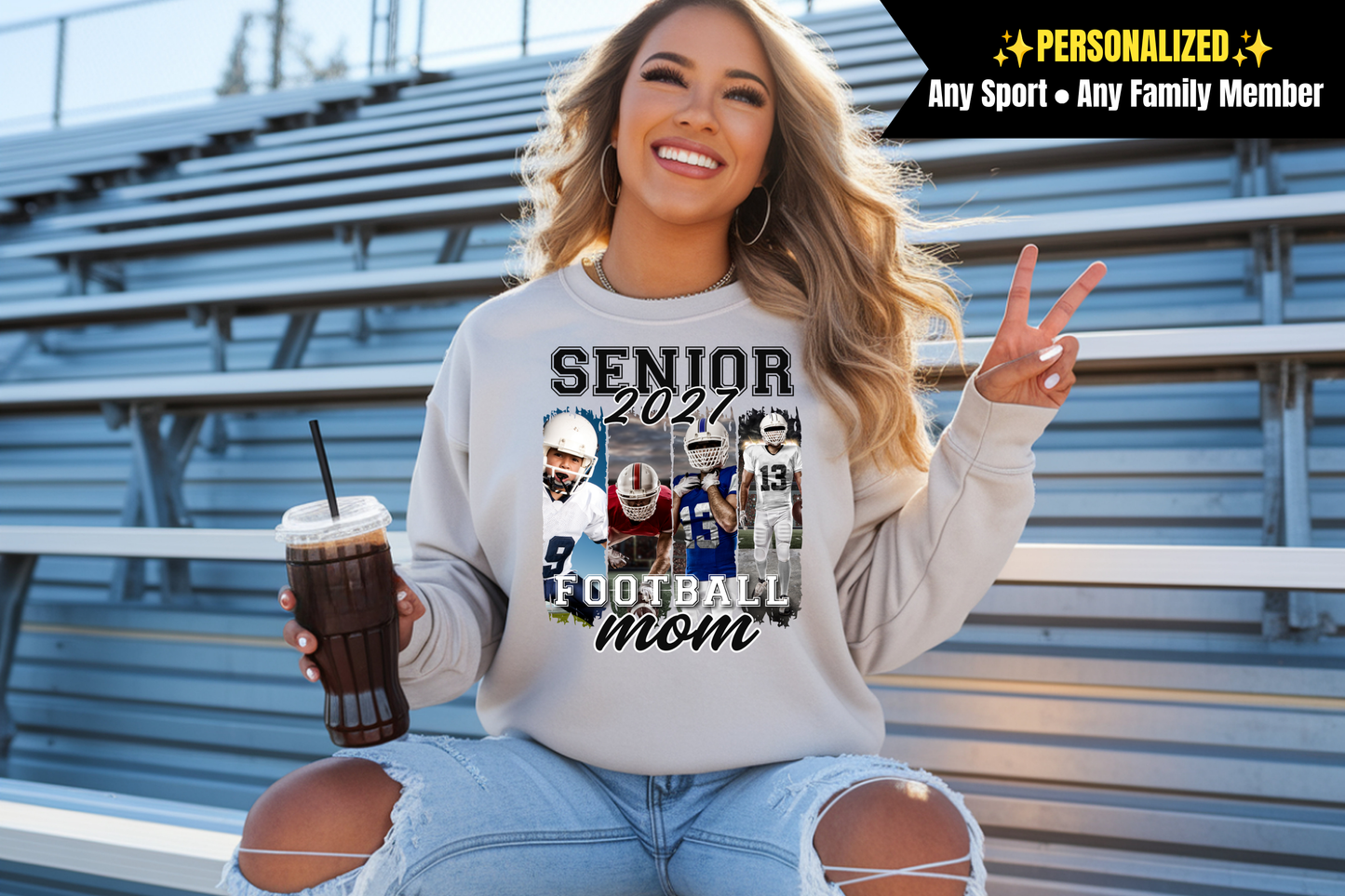 Personalized Senior Sports Photo Shirt | Any Sport & Family Member