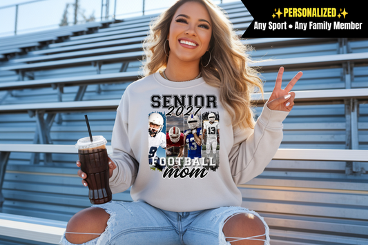 Personalized Senior Sports Photo Shirt | Any Sport & Family Member