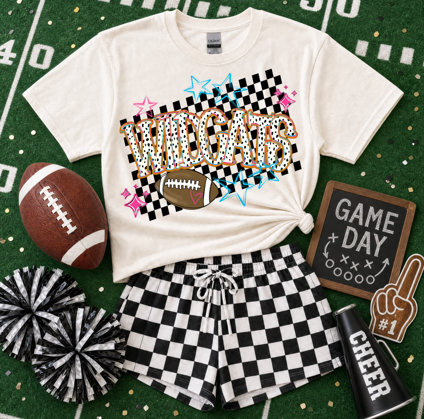 Wild About Football Mascot Tee