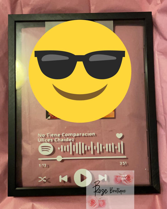 Custom Spotify Frame with Song Scan Code